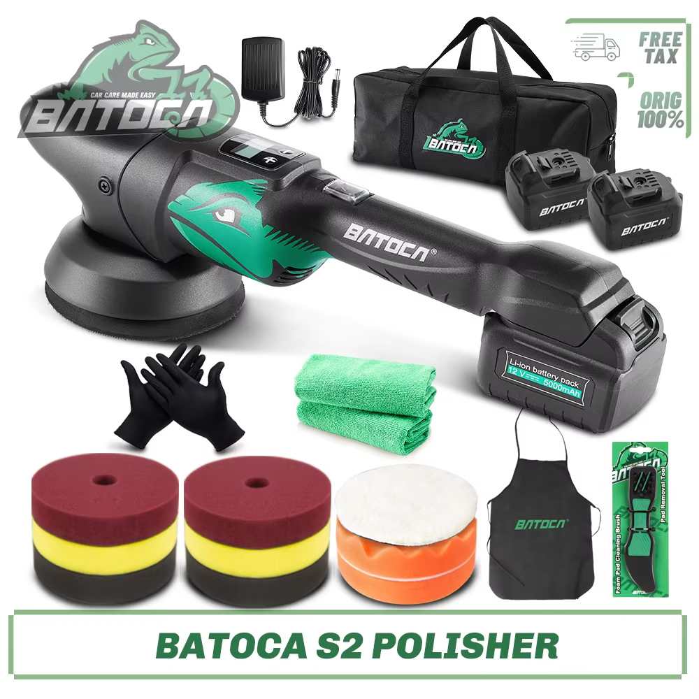 Batoca S2 4.0Ah Cordless Car P – обзор и цена Orbital Polisher Da